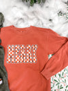 Merry Checkered Sweatshirt