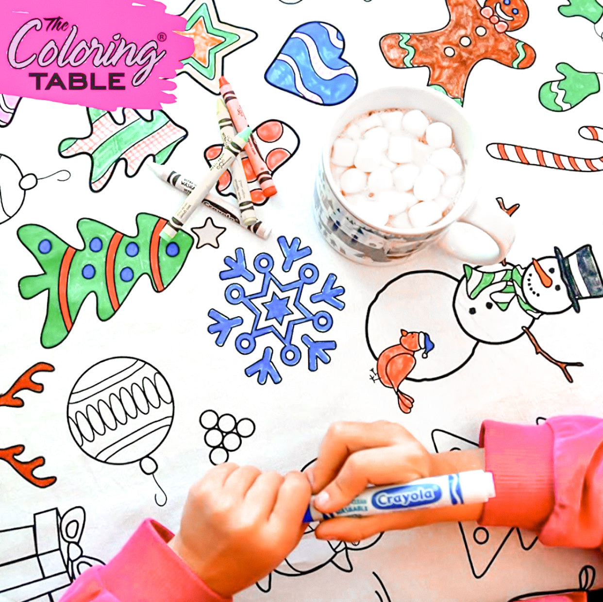 Coloring Table Colorable Tablecloth – Sister Babyz