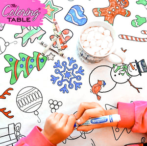 Coloring Table Colorable Tablecloth