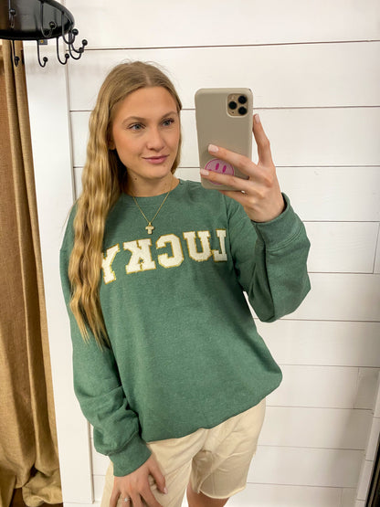 LUCKY Patch Sweatshirt