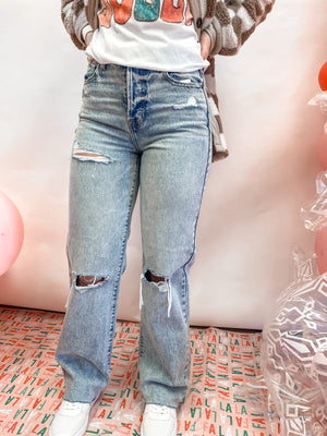 Cause A Scene Dad Jeans