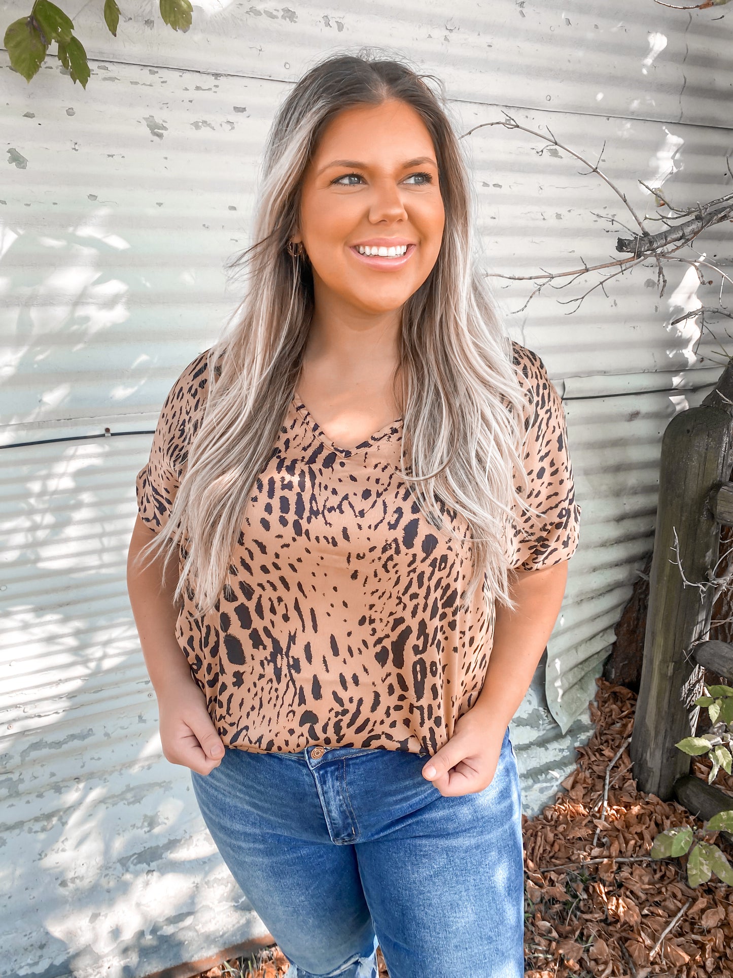 Go All Out Animal Print Curvy Top
