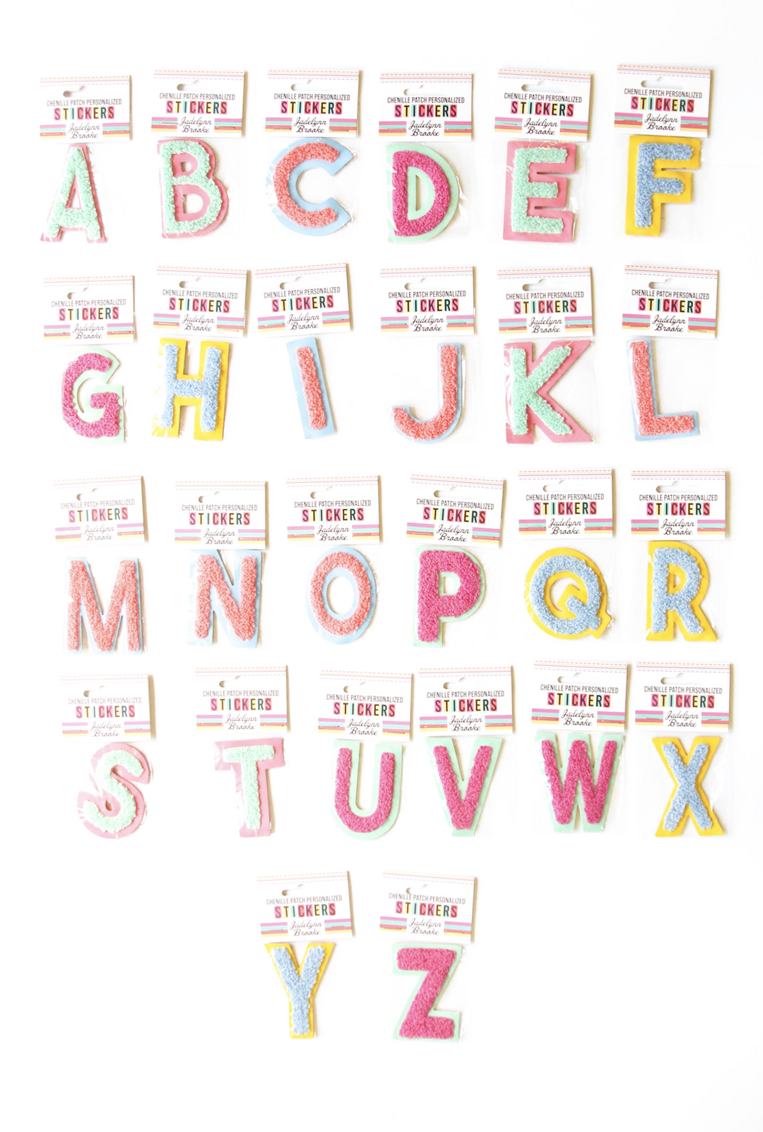 JLB Alphabet Letter Patches