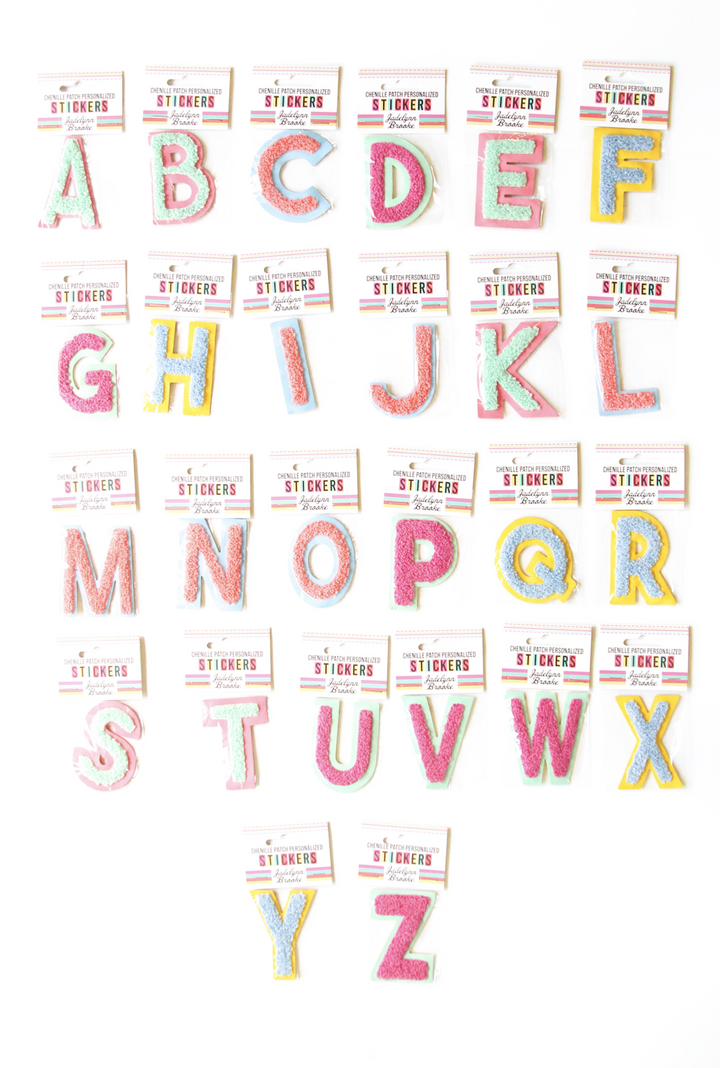 JLB Alphabet Letter Patches